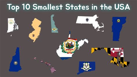 10 smallest states in usa.